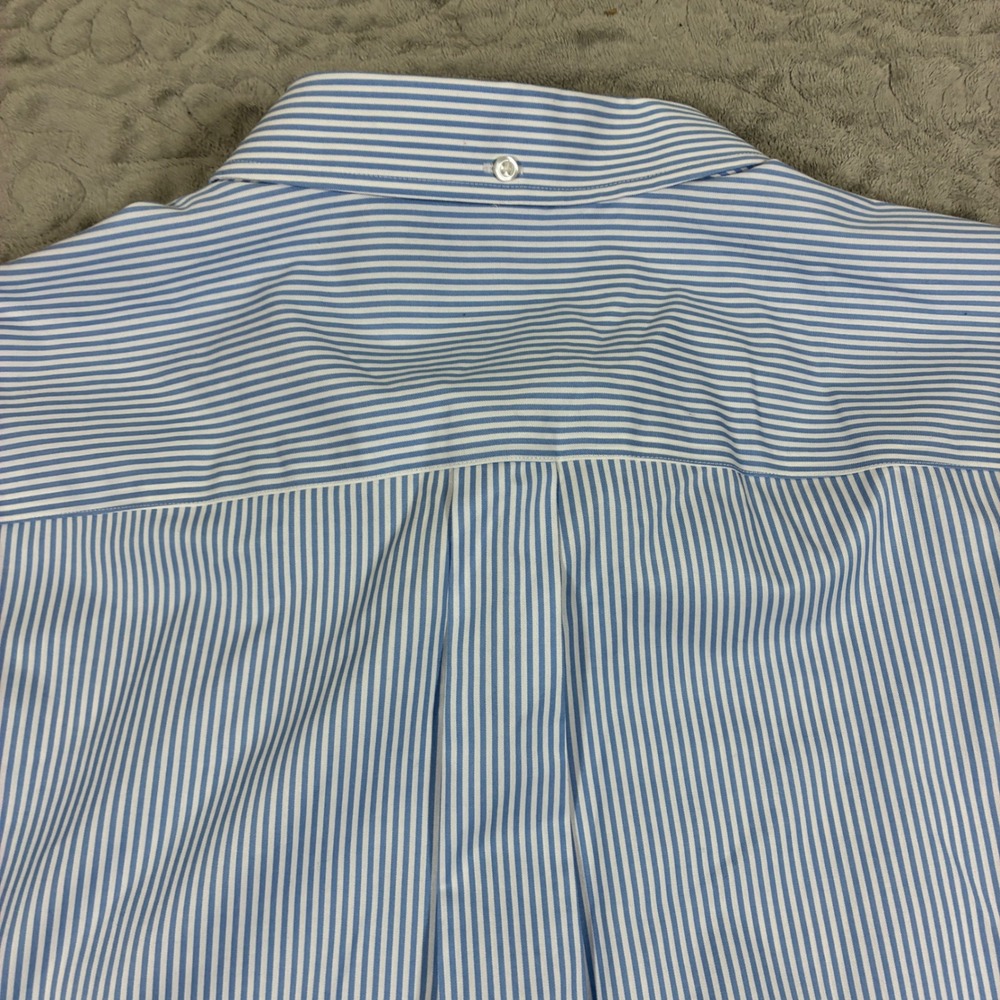 Duluth Mens Wrinklefighter Button Down Shirt Size L Tall Striped Cotton - Picture 4 of 7